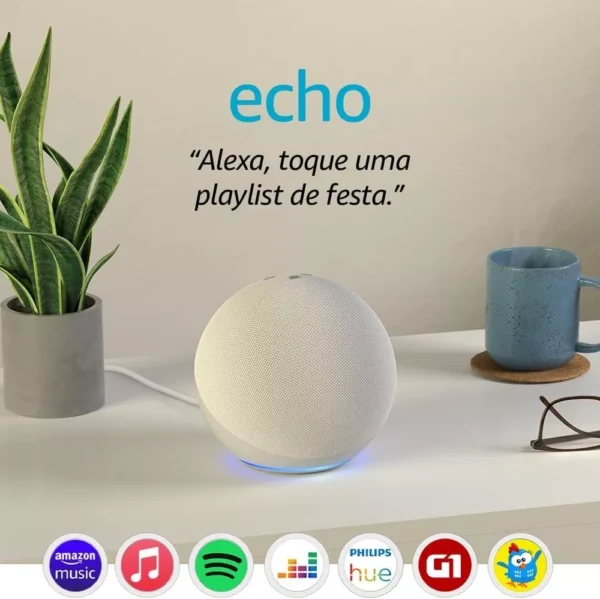 Echo Dot(5ª Geração)Alexa 5 Branco Inteligente Modero - Image 3